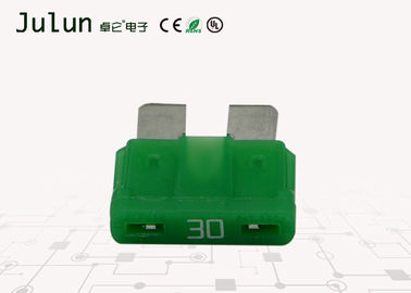 Popular Automotive Blade Fuses 30A With Sn Plated Zinc Alloy Terminal Housing